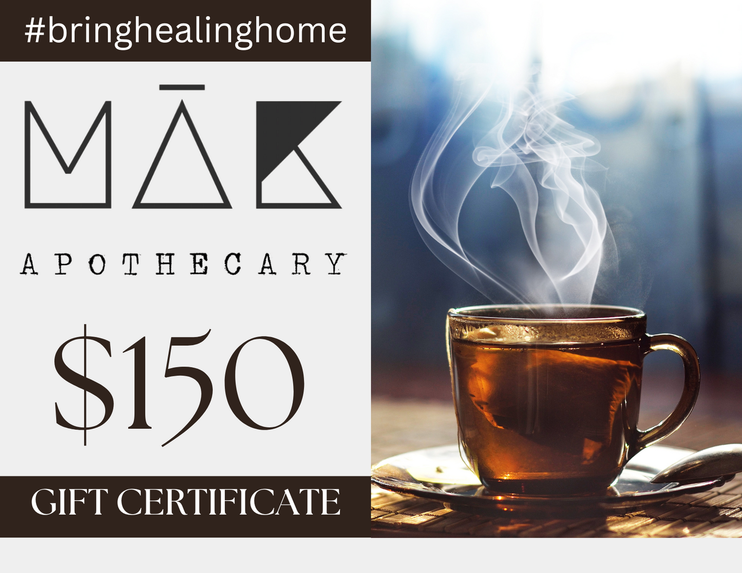 ~ MĀK Apothecary Gift Certificate ~
