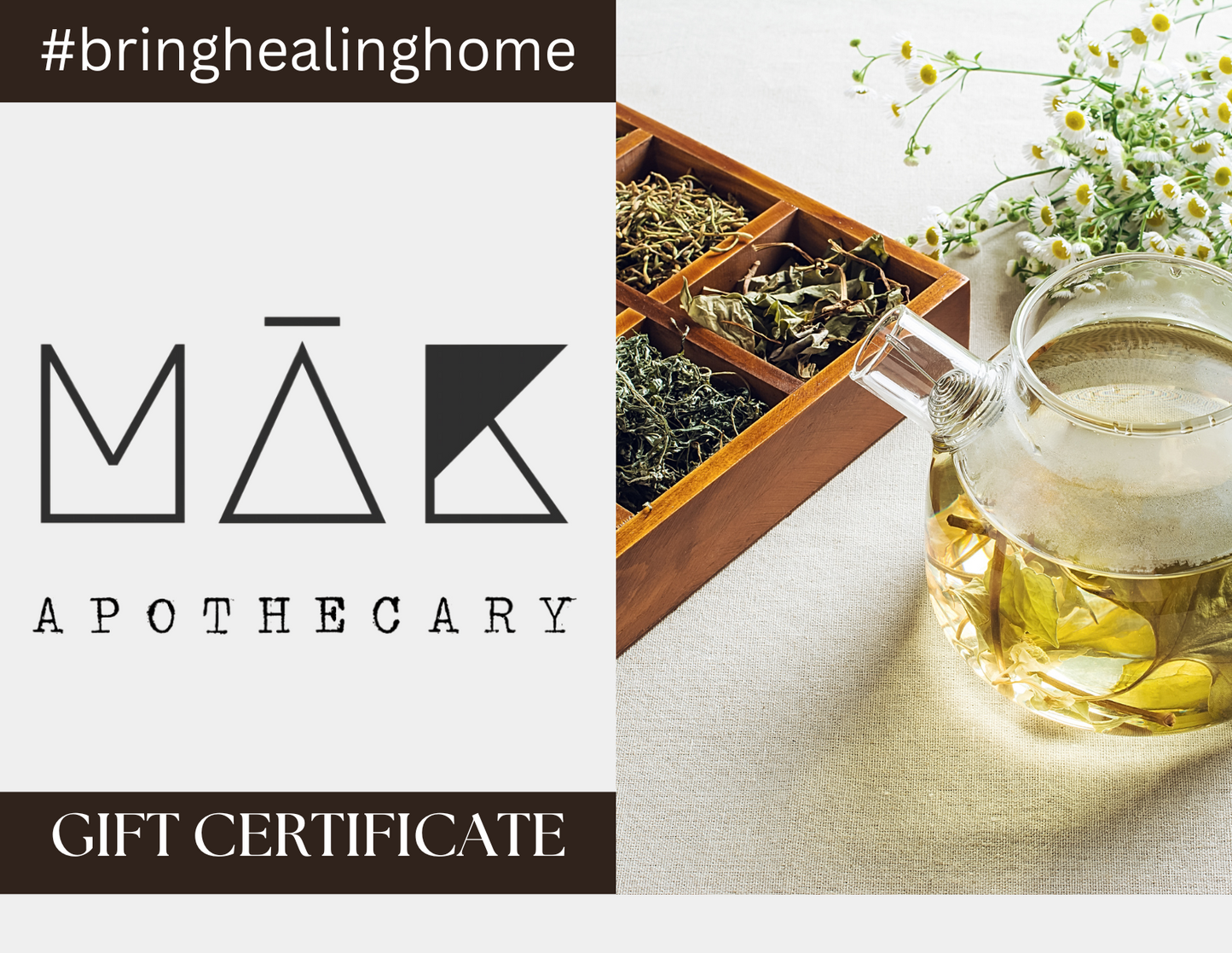 ~ MĀK Apothecary Gift Certificate ~