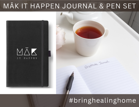 MĀK IT HAPPEN journal and pen set from MĀK Apothecary